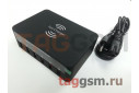 Зарядное устройство WLX-818PF QC3.0 (5 USB портов, Type-C, беспроводная зарядка (Qi), 100W), (черный)