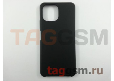 Задняя накладка для Xiaomi Mi 11 Lite (силикон, матовая, черная) Faison