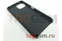 Задняя накладка для Xiaomi Mi 11 Lite (силикон, матовая, черная) Faison