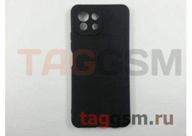 Задняя накладка для Xiaomi Mi 11 Lite (силикон, матовая, черная (Soft Matte)) Faison