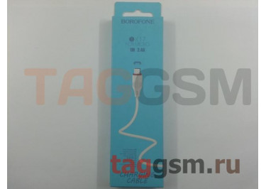 Кабель USB - micro USB (в коробке) белый 1м, Borofone (BX17)