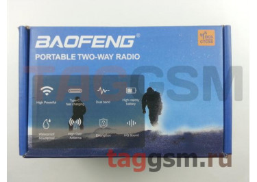Радиостанция носимая (рация) Baofeng UV-16 (черно-зеленая) (136-174MHz  /  400-520MHz)