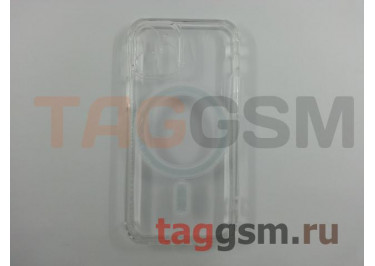 Задняя накладка для iPhone 12 mini (прозрачная, с магнитом, с защитой камеры) MagSafe