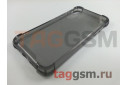 Задняя накладка для iPhone X / XS (силикон, прозрачно-черная (Armor series)), техпак