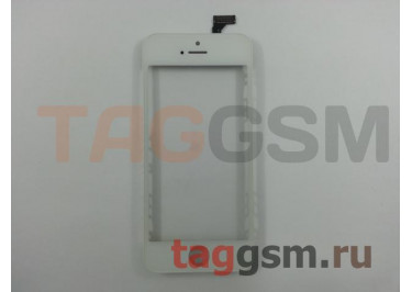 Тачскрин для iPhone 5 + OCA + рамка (белый), AAA