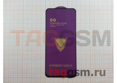 Пленка / стекло на дисплей для XIAOMI Redmi Note 11 / Note 11S (Gorilla Glass) 9D (черный) OG PREMIUM, техпак