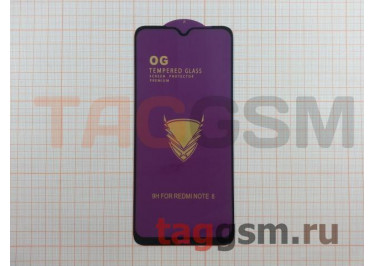 Пленка / стекло на дисплей для XIAOMI Redmi Note 8 (Gorilla Glass) 9D (черный) OG PREMIUM, техпак