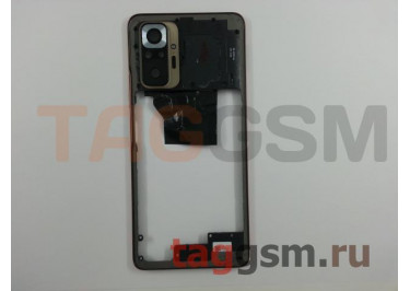 Средняя часть корпуса для Xiaomi Redmi Note 10 Pro (Global) (бронза)