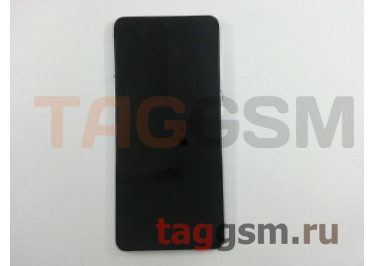 Дисплей для Samsung  SM-G991 Galaxy S21 5G + тачскрин + рамка + фронтальная камера (белый), ОРИГ100%