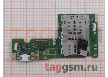 Шлейф для Lenovo Tab M10 (TB-X505X) + разъем зарядки + микрофон + считыватель сим