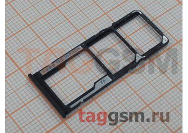Держатель сим для Xiaomi Redmi Note 9T (черный)