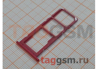 Держатель сим для Samsung A035 Galaxy A03 (2021) (красный)