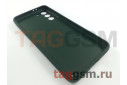 Задняя накладка для Samsung G991 Galaxy S21 (2021) (силикон, экокожа, матовая, темно-зеленая (Graceful)) Faison