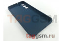 Задняя накладка для Samsung S901 Galaxy S22 (2022) (силикон, экокожа, матовая, синяя (Graceful)) Faison