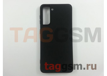 Задняя накладка для Samsung G991 Galaxy S21 (2021) (силикон, матовая, черная)