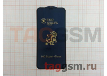 Пленка / стекло на дисплей для iPhone XR / 11 (Gorilla Glass) 9D (черный) ESD, техпак