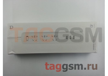 Сетевой фильтр Xiaomi Mijia Power Strip 1.8m 3 розетки + 3 USB 2.1A (MJCXB02QM) (white)