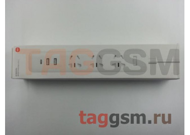 Сетевой фильтр Xiaomi Mi Power Strip 1.8m 3 розетки + 2 USB + Type-C (XMCXB05QM) (white)
