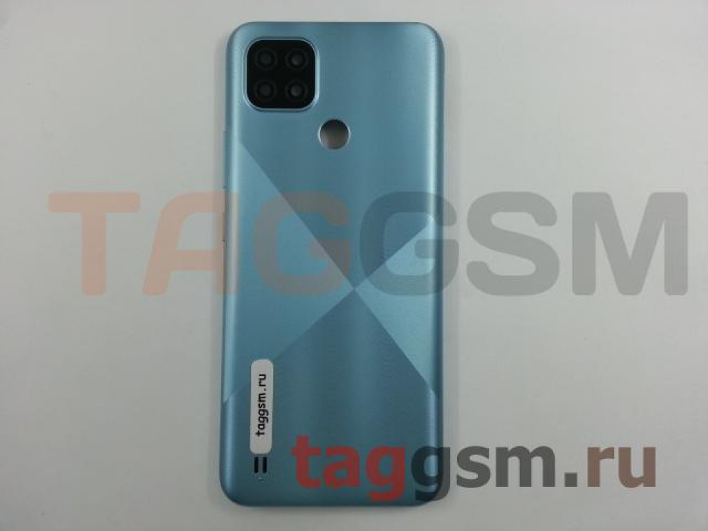 Задняя крышка для Realme C21 (RMX3201) (синий)