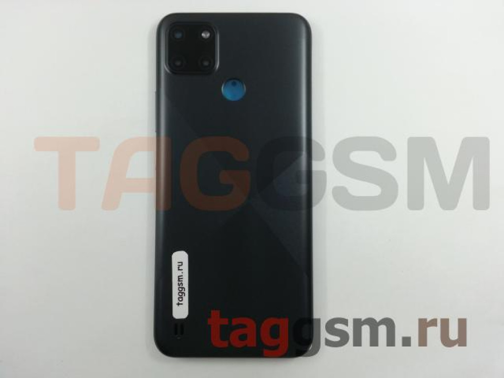 Задняя крышка для Realme C21Y (RMX3261 / RMX3263) (черный)