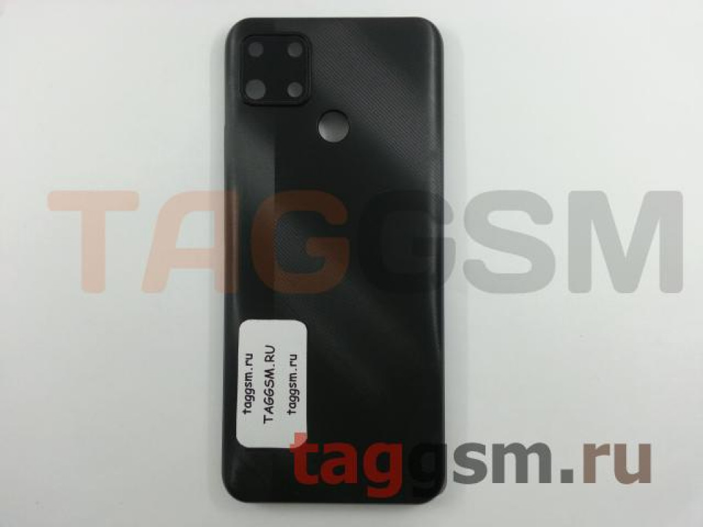 Задняя крышка для Realme C25 (RMX3191) / C25s (RMX3195) (черный)