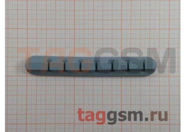 Силиконовый органайзер для кабеля USB (7 клипс) (серый)