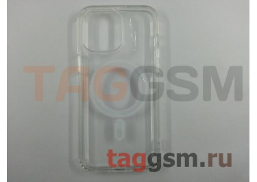 Задняя накладка для iPhone 14 Pro Max (прозрачная, с магнитом) MagSafe