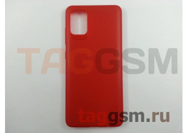 Задняя накладка для Samsung A51 / A515F Galaxy A51 (2019) (силикон, красная) Rock