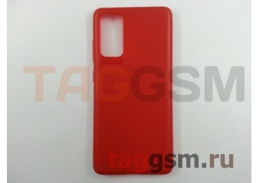 Задняя накладка для Samsung G780F Galaxy S20 FE (силикон, красная) Rock