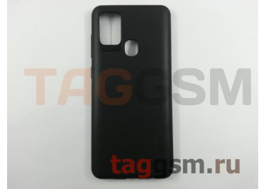 Задняя накладка для Samsung A21s / A217 Galaxy A21s (2020) (силикон, черная) Rock