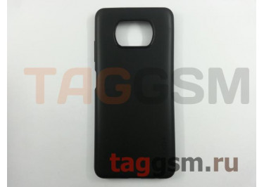 Задняя накладка для Xiaomi Poco X3 NFC /  X3 Pro (силикон, черная), Rock
