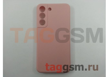 Задняя накладка для Samsung S901B Galaxy S22 5G(2022) (силикон, с защитой камеры, розовая (Full Case))