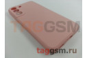 Задняя накладка для Samsung S901B Galaxy S22 5G(2022) (силикон, с защитой камеры, розовая (Full Case))