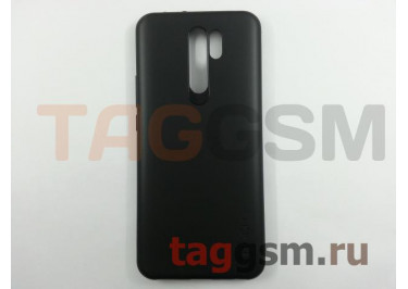 Задняя накладка для Xiaomi Redmi 9 (силикон, черная) Rock