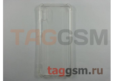Задняя накладка для Xiaomi Redmi 9A (силикон, с защитой камеры, прозрачная (Full TPU Case)) Armor series
