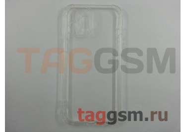 Задняя накладка для iPhone 12 Pro Max (силикон, с защитой камеры, прозрачная (Full TPU Case)) Armor series