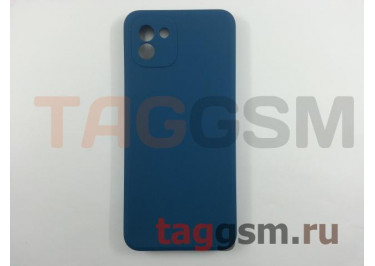 Задняя накладка для Samsung A03 / A035F Galaxy A03 (2021) (силикон, с защитой камеры, синий космос (Full Case))