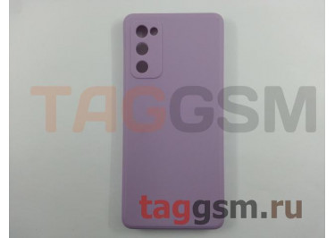 Задняя накладка для Samsung G780 Galaxy S20 FE (силикон, с защитой камеры, лиловая (Full Case))