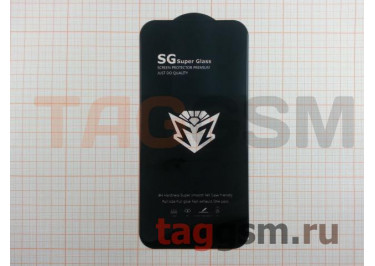 Пленка / стекло на дисплей для iPhone 14 Pro Max (Gorilla Glass) 9D (черный) SG, техпак