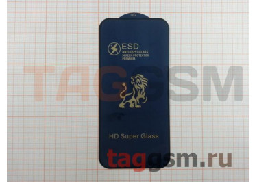 Пленка / стекло на дисплей для iPhone 14 Pro (Gorilla Glass) 9D (черный) ESD, техпак