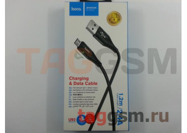 Кабель USB - micro USB (в коробке) черный 1,2м, HOCO (U93)