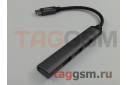 USB Type-C HUB 4 в 1 (Разъемы USB 3.0; 3xUSB 2.0) (серый) HOCO HB26