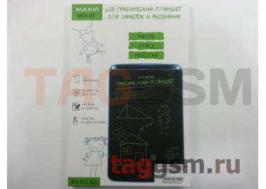 Графический планшет для рисования 8.5 Maxvi MGT-01 (синий)