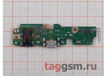 Шлейф для Tecno Spark 7 (KF6n) + разъем зарядки + разъем гарнитуры + микрофон