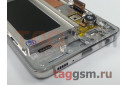 Дисплей для Samsung  SM-G973 Galaxy S10 + тачскрин + рамка (белый), ОРИГ100%