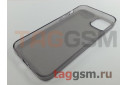 Задняя накладка для iPhone 14 Plus (силикон, ультратонкая, прозрачная, черная (Light series)) HOCO