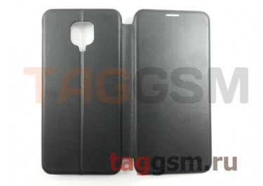 Сумка футляр-книга для Xiaomi Redmi Note 9 Pro / Note 9 Pro Max / Note 9S (экокожа, с силиконовым креплением, на магните, черная (PREMIUM)) Faison