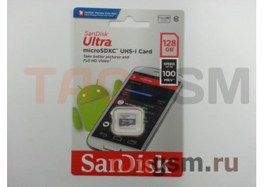 Micro SD 128Gb SanDisk Ultra Light Class 10 UHS-I 100Mb / s без адаптера SD