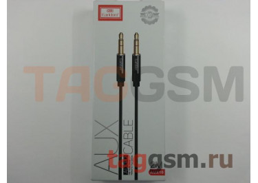 Аудио-кабель AUX 3.5mm (2м) (черный), Earldom ET-AUX10