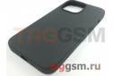 Задняя накладка для iPhone 13 Pro (силикон, поддержка MagSafe, черная (iCoat)) K-Doo